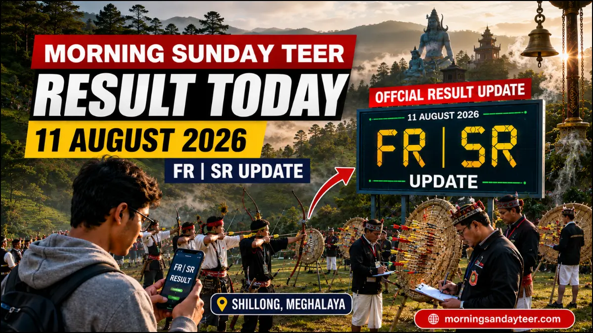 Morning Sunday Teer Result Today 11 August 2026 Sawan Shivratri Special FR & SR Update